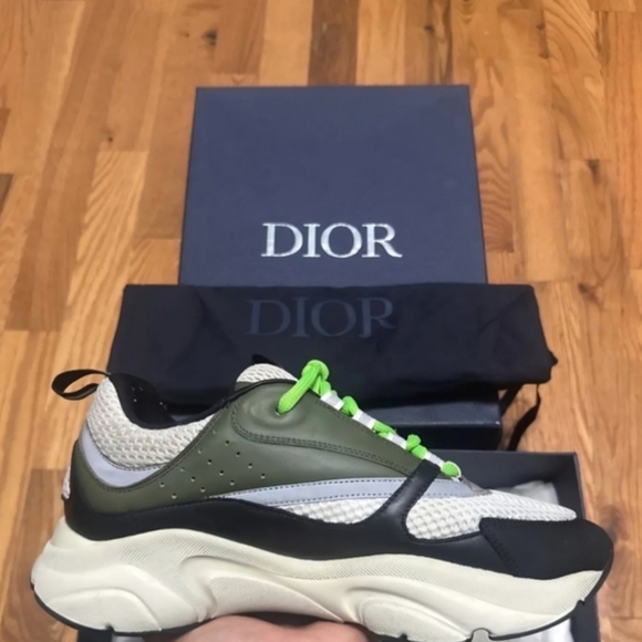 Dior Other - RARE Dior B22 Khaki Pistachio Size 44 US Mens Size 10-10.5